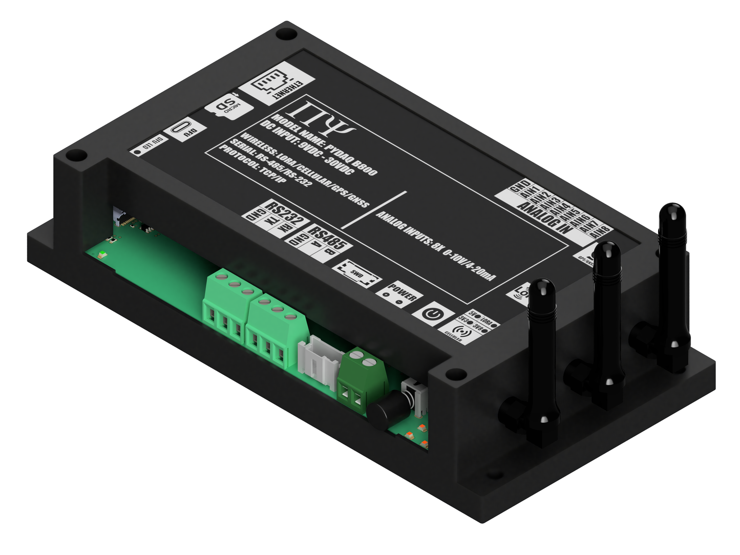 PYDAQ B800: Multichannel Wireless Programmable RTU