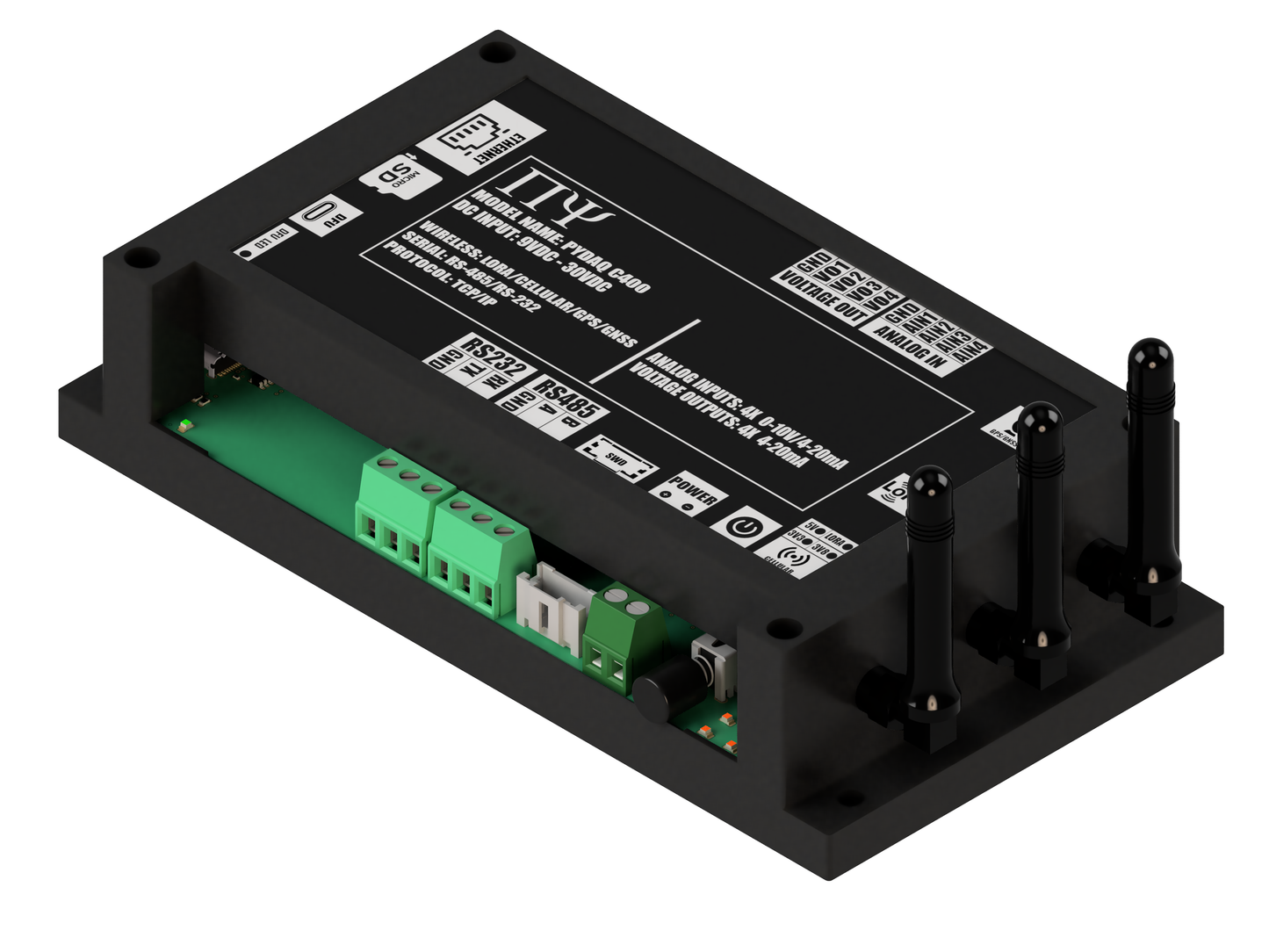 PYDAQ C400: Multichannel Wireless Programmable RTU