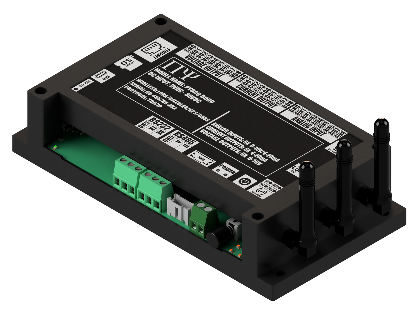 PYDAQ D800: Multichannel Wireless Programmable RTU