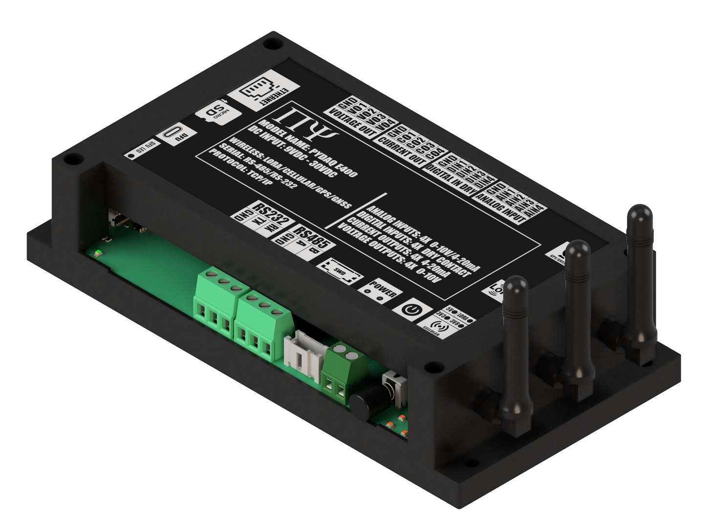 PYDAQ E400: Multichannel Wireless Programmable RTU