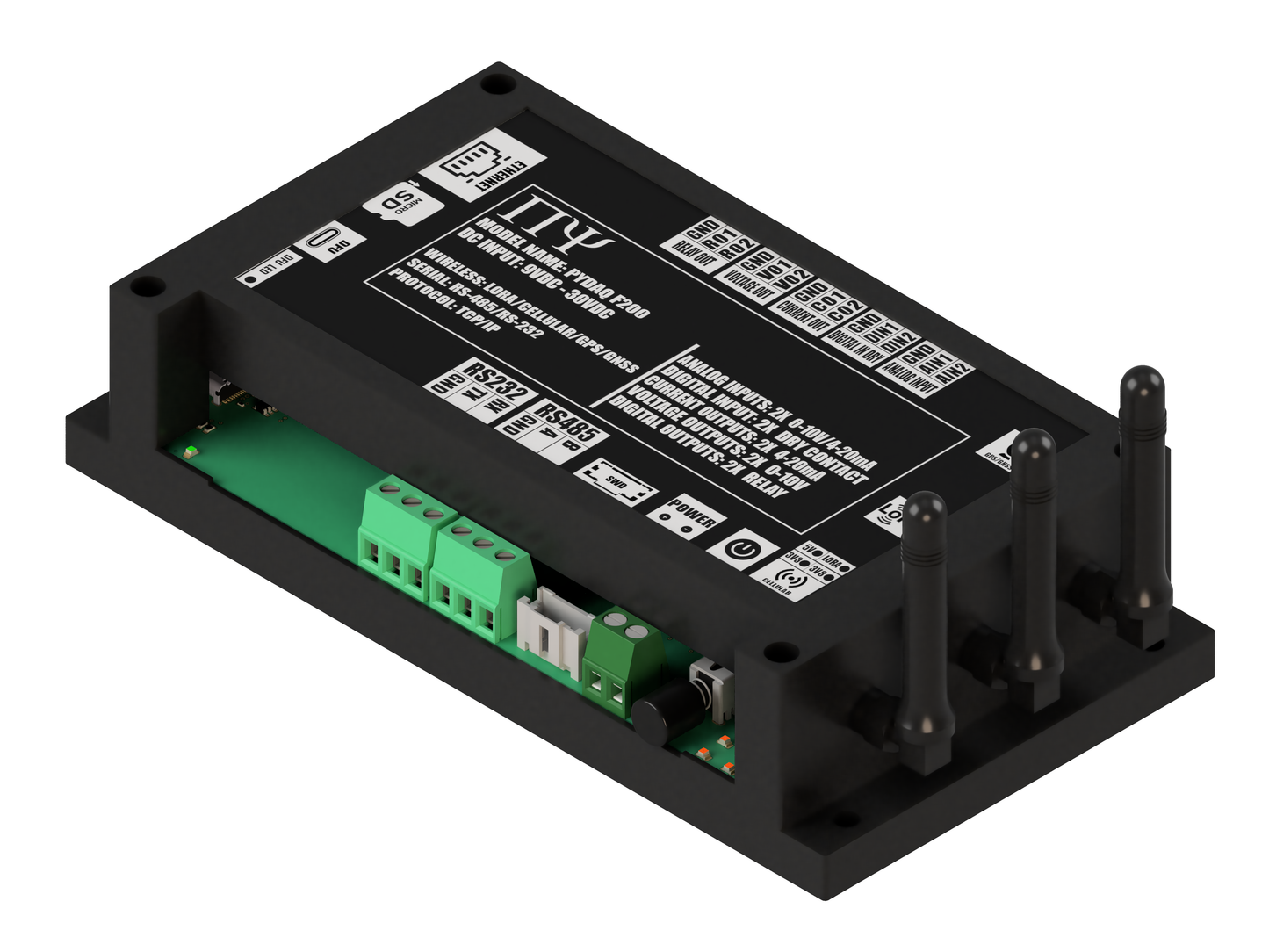 PYDAQ F200: Multichannel Wireless Programmable RTU