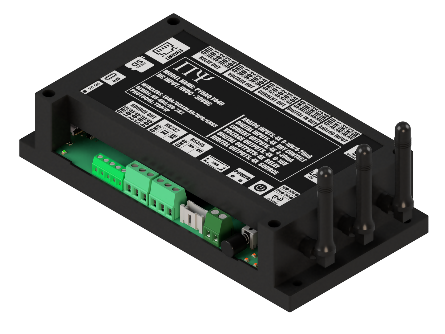 PYDAQ F440: Multichannel Wireless Programmable RTU