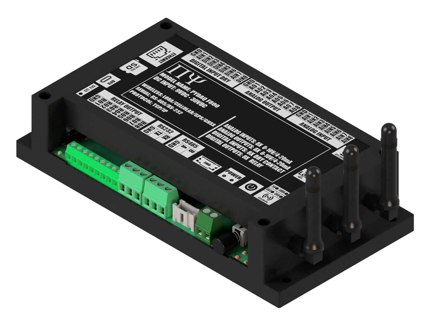 PYDAQ F800: Multichannel Wireless Programmable RTU