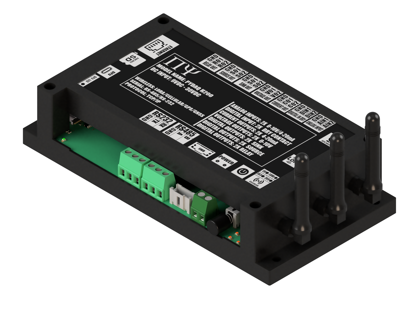 PYDAQ H200: Multichannel Wireless Programmable RTU