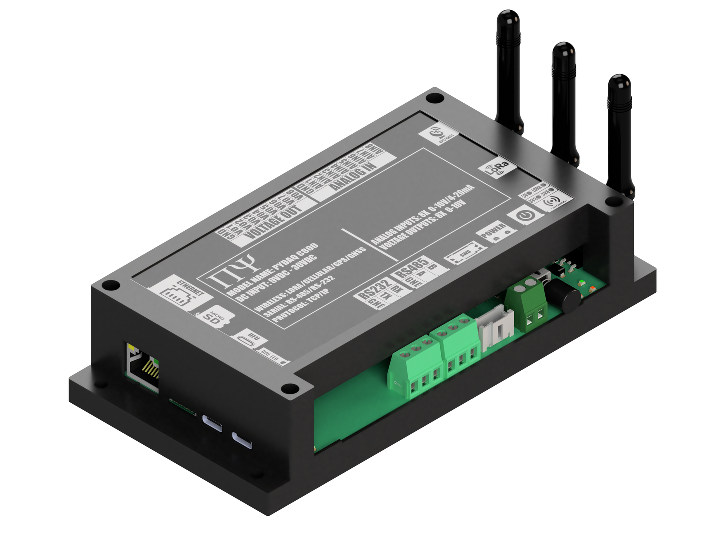 PYDAQ C800: Multichannel Wireless Programmable RTU