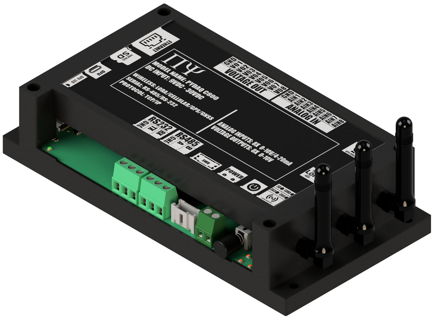 PYDAQ C800: Multichannel Wireless Programmable RTU