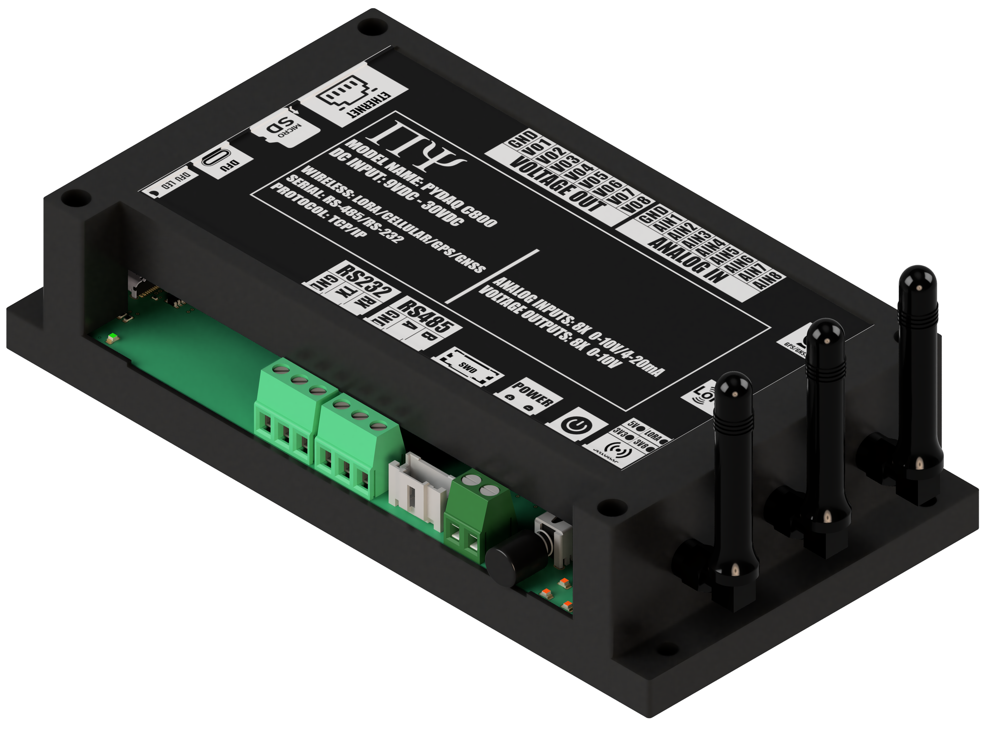 PYDAQ C800: Multichannel Wireless Programmable RTU – PYTRONIX