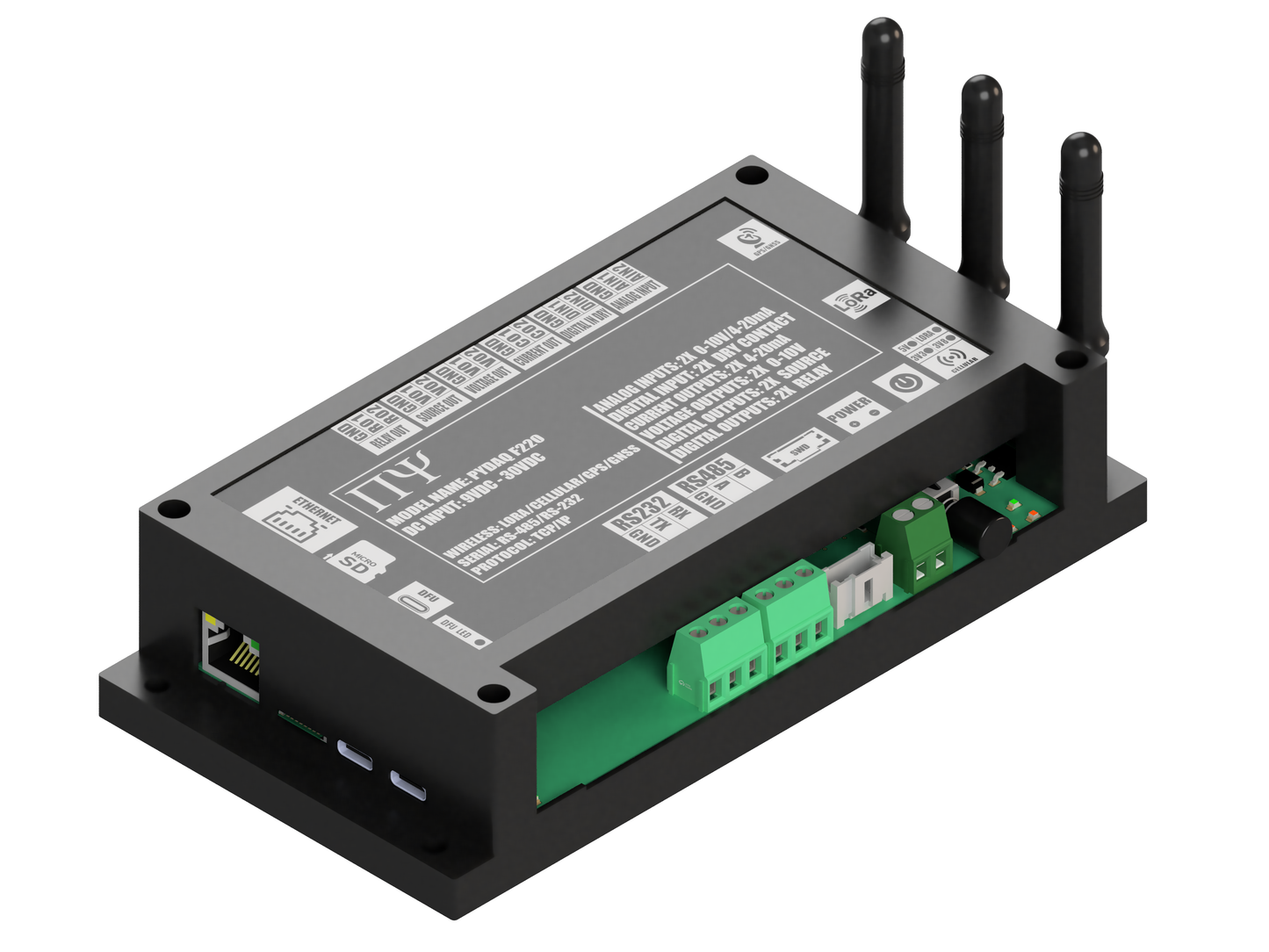 PYDAQ F220: Multichannel Wireless  Programmable RTU