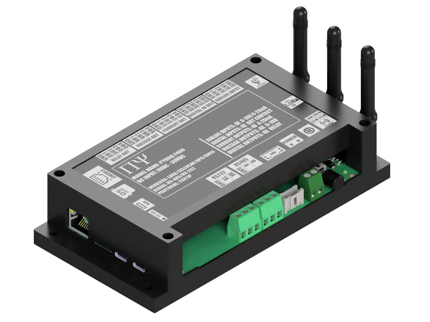 PYDAQ F400: Multichannel Wireless  Programmable RTU