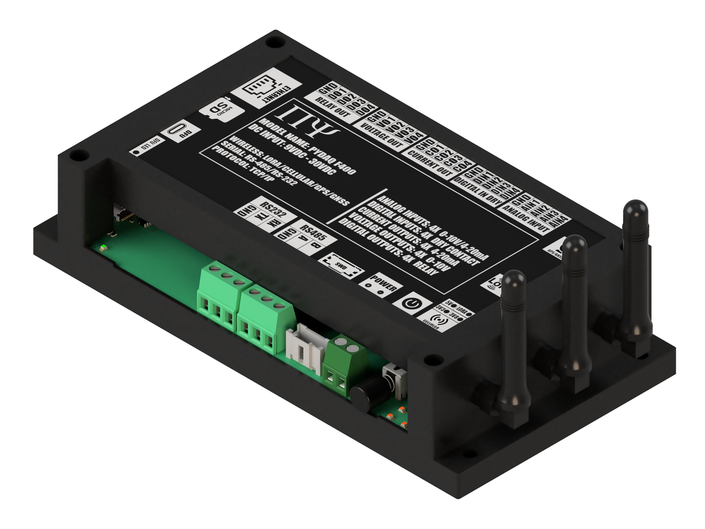 PYDAQ F400: Multichannel Wireless  Programmable RTU