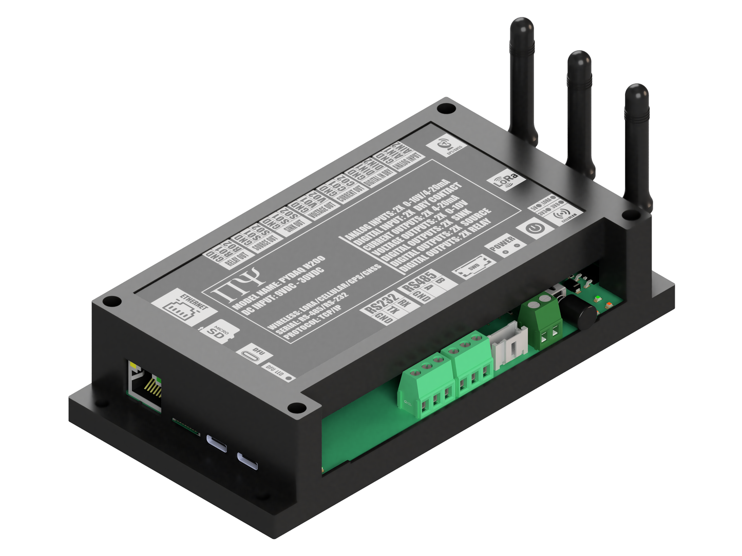 PYDAQ H200: Multichannel Wireless  Programmable RTU